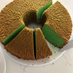 A picture of Pandan Chiffon Cake.