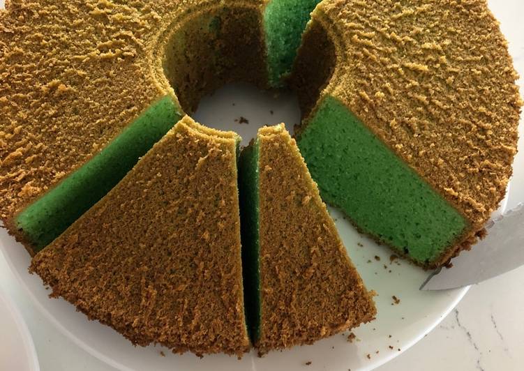 Recipe of Homemade Pandan Chiffon Cake