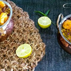 A picture of Spicy Prawn Biryani :-.
