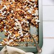 Dried figs and pumpkin seed granola