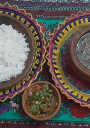 A picture of Sabut Masoor Daal with Milk.