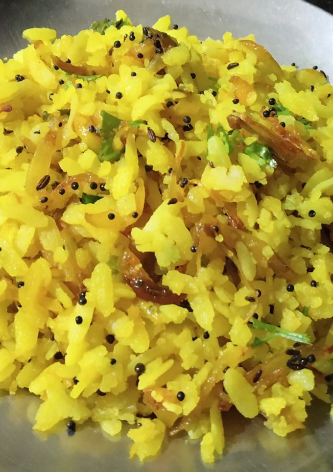 A picture of Kanda poha.