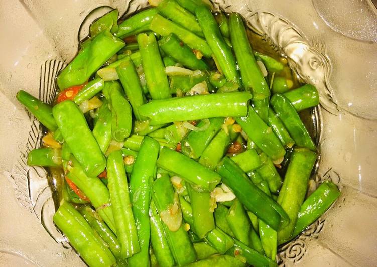 Resep Tumis buncis terasi yang mudah
