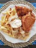 Pescado frito a lo pobre