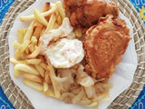 Pescado frito a lo pobre