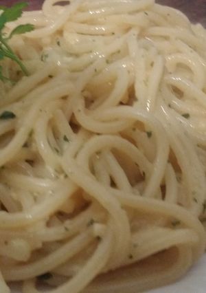 Una foto de Fideos a la Carbonara con un toque propio #RecetasConAmigos