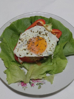 Una foto de Morrón relleno saludable🫑