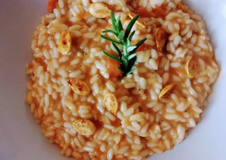 Risotto zucca scamorza e rosmarino