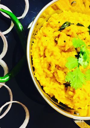 A picture of Daal khichdi | Masala Khichdi.