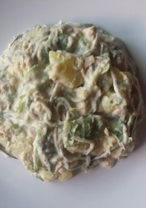 Una foto de Ensalada tibia de papas sorpresa