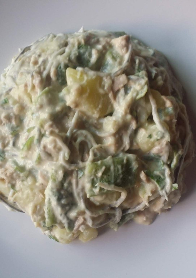 Una foto de Ensalada tibia de papas sorpresa