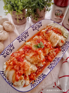 Foto resep Sawi Gulung Isi