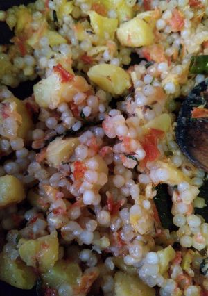 A picture of Sabudana khichadi.