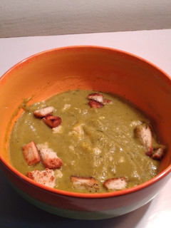 A picture of Broccoli soup.