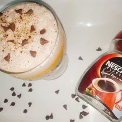 A picture of Coffee flavoured lassi.