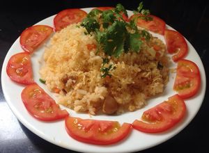 Hình của món Cơm chiên chà bông.