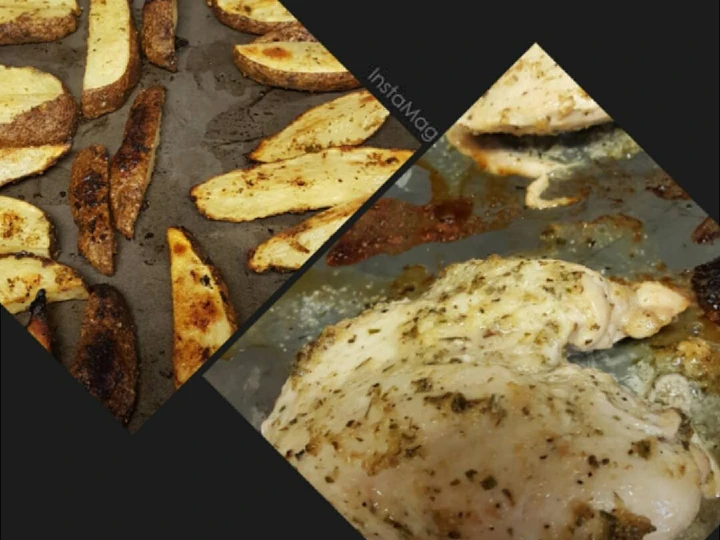 Recipe Zesty Broiled Chicken &amp;amp; Baked Potato Wedges the Can Spoil the Tongue Perfect