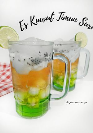 Foto resep Es Kuwut Timun suri + jelly daging kelapa muda KW 🤭