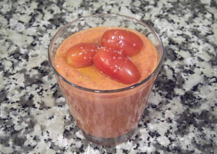 Crema fría de verduras asadas