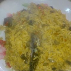 A picture of Native jollof rice.