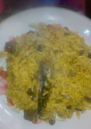 A picture of Native jollof rice.