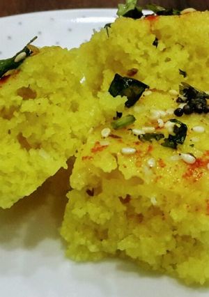 A picture of Instant Rava Dhokla.