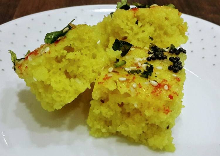 Recipe of Homemade Instant Rava Dhokla
