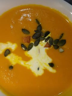 A picture of Carrot and ginger soup.