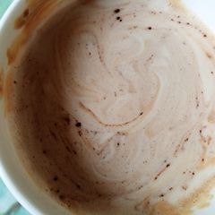 A picture of Restaurant style cappuccino coffee.