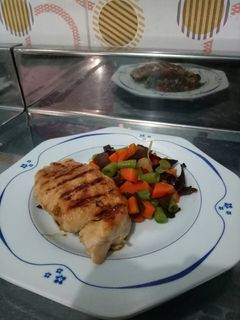 Foto resep Chicken grill with mix vegetable.. 😋