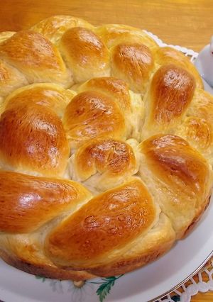 Foszlós fonott kalács recept fotója