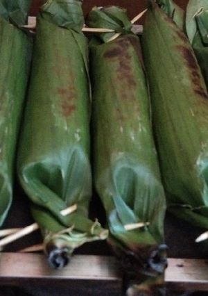 Foto resep Nasi Bakar Cumi Asin Pete pedas