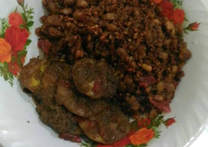 Orak arik tempe rendang jengkol