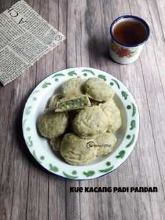 Foto resep Kue kacang padi pandan aka gandasturi pandan