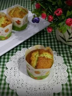 Foto resep Muffin tape ketan hijau soft n yummy