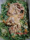 Cardoncelli con agnello e uova