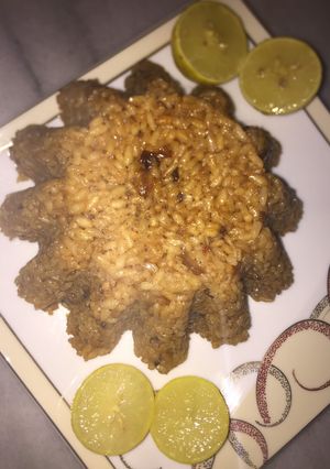 صورة لوصفة رز الصياديه او رز السمك