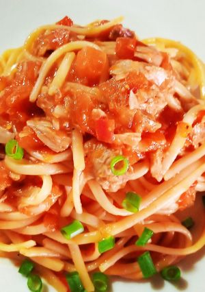 Una foto de Pasta con atún