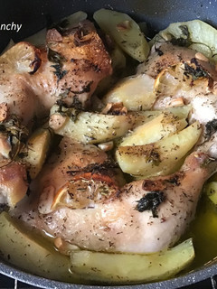 Una foto de Contramuslos de pollo al horno con Brandy de Jerez
