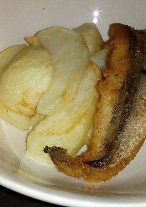 A picture of Fish and wedges.