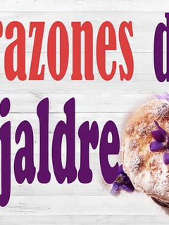 Una foto de Corazones de hojaldre rellenos de chocolate negro