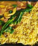 Cà ri 🍛 khoai ăn cùng cơm gạo lứt | Món chay