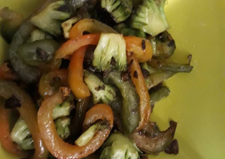 Stir fry vegetable salad