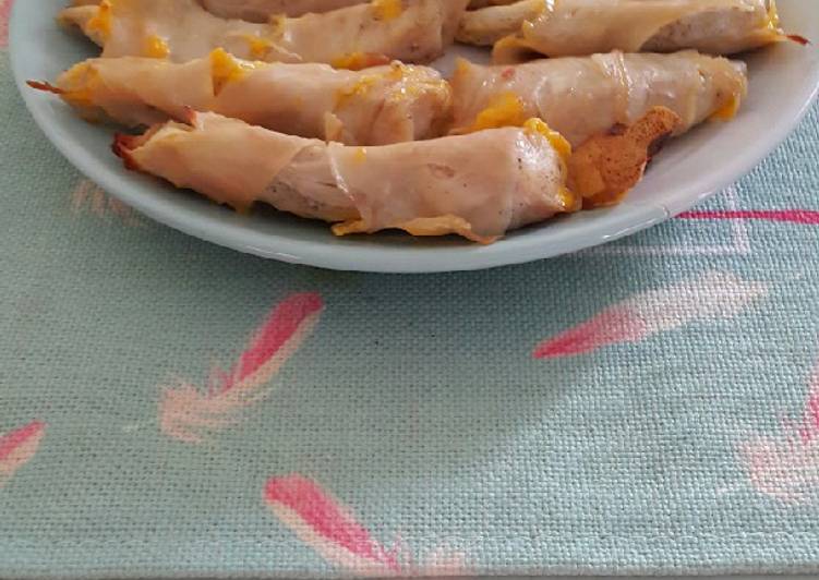 Cheese chicken turkey wrap