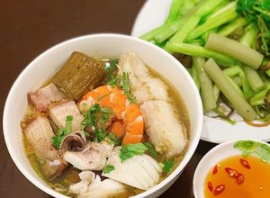Hình của món Bún mắm.
