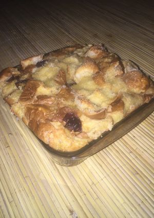 Foto resep Puding Roti Durian#bikinramadhanberkesan