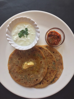 A picture of Aloo paratha.