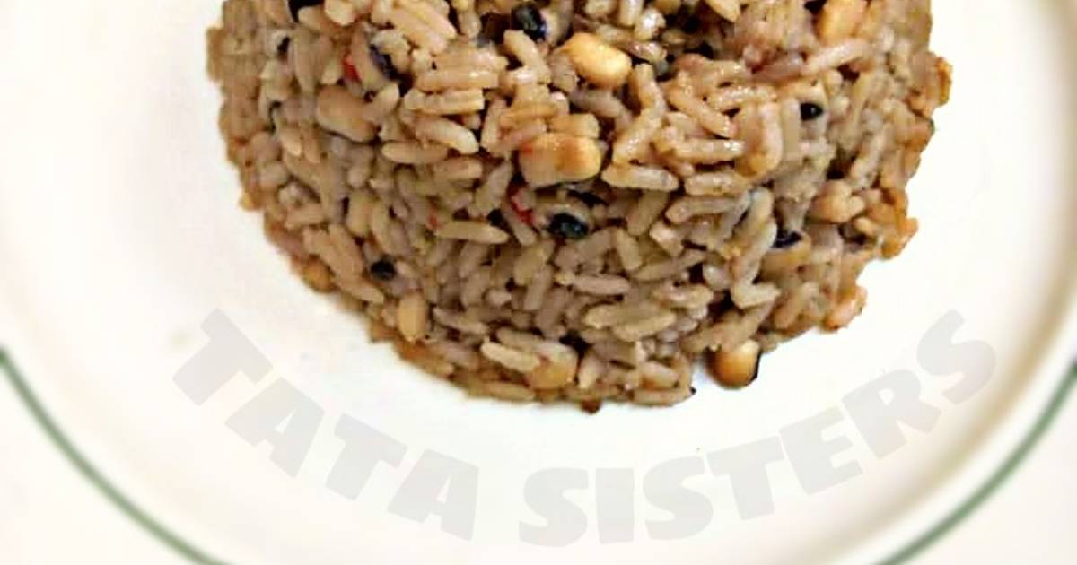 Rice and beans jollof Recipe by Tata sisters Cookpad