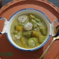 A picture of Morich Jhol/ Thakurbarir Ranna/veg recipe.