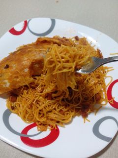 عکسی از دستور ماکارونی با سوسیس و سویا 😋